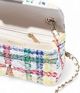 Chanel Классическая мини-сумка White and Multicolour - фото 2