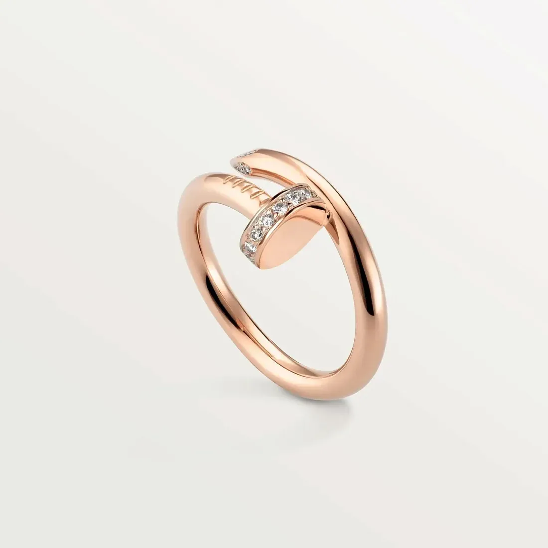 Cartier Кольцо Juste Un Clou с бриллиантами Rose Gold - фото 4