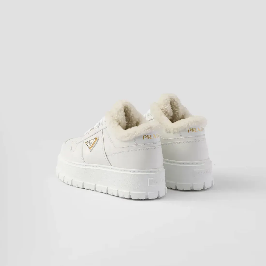 Prada Кожаные кроссовки White - фото 2