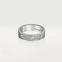 Cartier Обручальное кольцо Love с бриллиантовым паве White Gold - фото 1