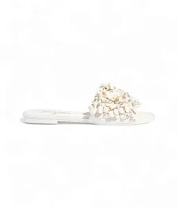 Chanel Бархатные мюли White - фото 1