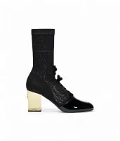 Chanel Тканевые ботильоны Black - фото 1