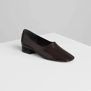 Phoebe Philo Кожаные слиперы Chocolate Brown - фото 1