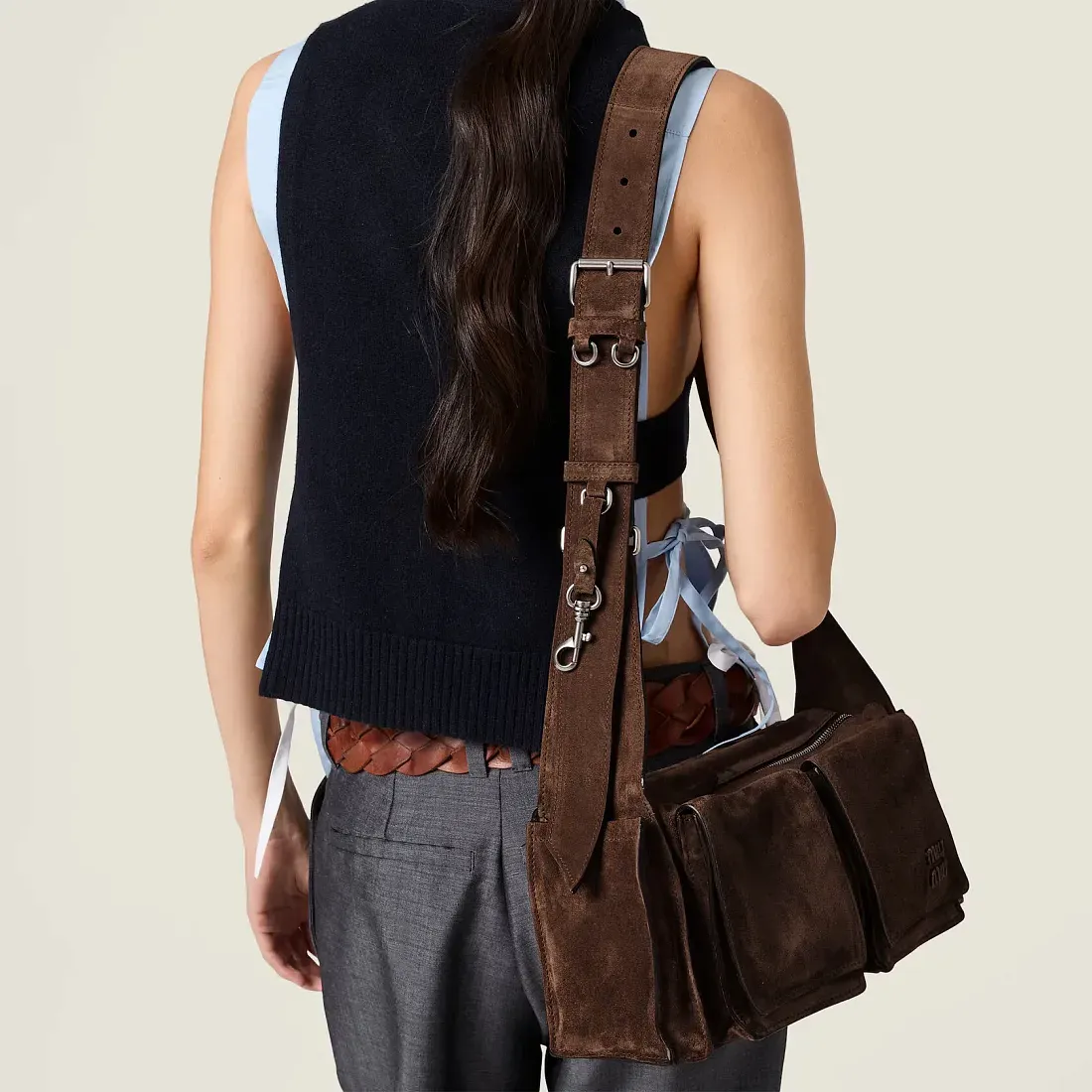 Miu Miu Сумка Utilitaire Dark Brown - фото 5