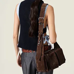 Miu Miu Сумка Utilitaire Dark Brown - фото 5