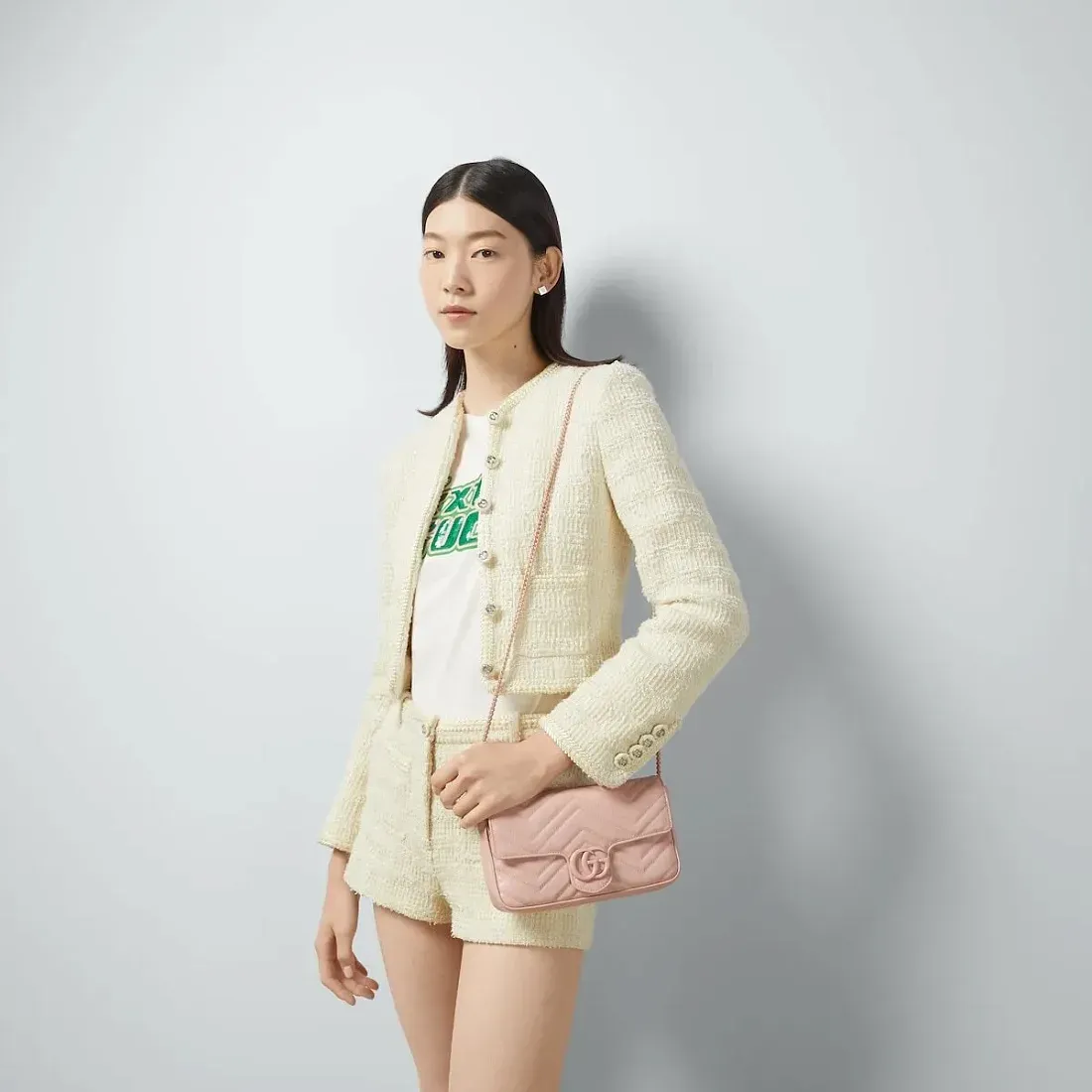 Gucci Мини-сумка GG Marmont Light Pink - фото 2