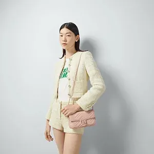 Gucci Мини-сумка GG Marmont Light Pink - фото 2