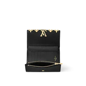 Louis Vuitton Кошелек Capucines Compact Black - фото 3