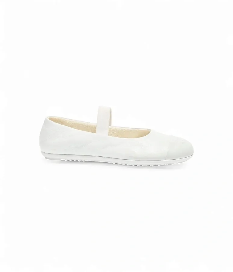 Кожаные туфли Мэри-Джейн Chanel White - фото 1