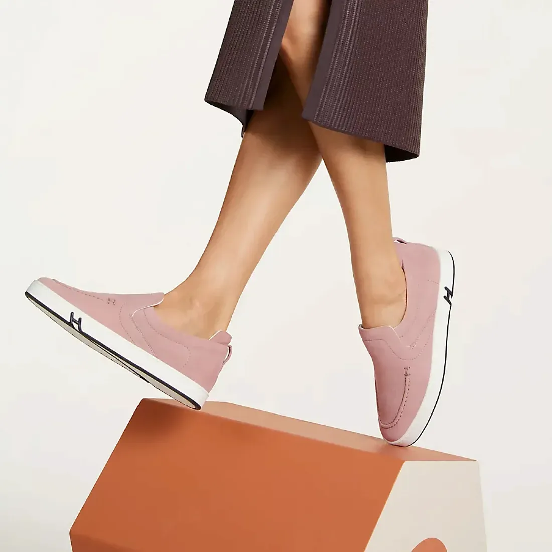 Hermès Кеды Kiddy Slip-On Rose Aquarelle - фото 2