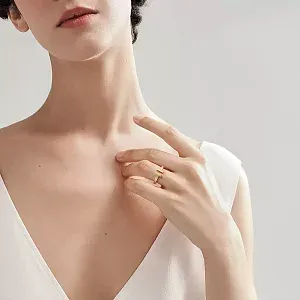Tiffany & Co. Кольцо T Square Ring Men Rose Gold - фото 3