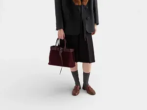 Prada Сумка средняя Burgundy - фото 5