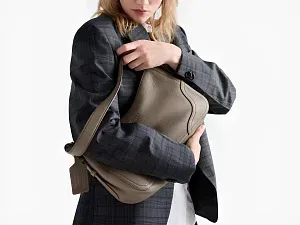 Prada Большая сумка Aimee Clay Grey - фото 2