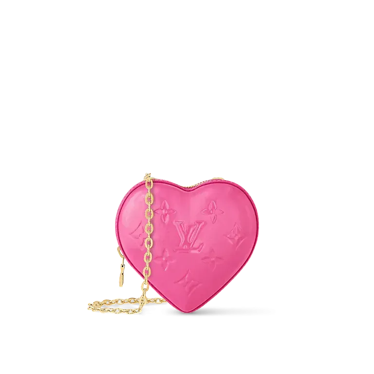 Сумка Keep My Heart Louis Vuitton Neon Pink - фото 1