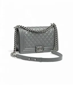 Chanel Сумка Boy Grey - фото 2