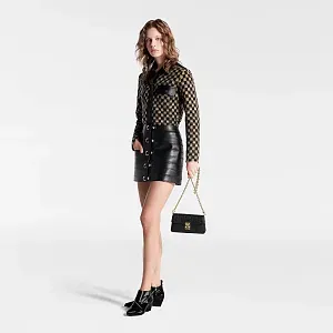 Louis Vuitton Мини-сумка на цепочке Metis Black - фото 2