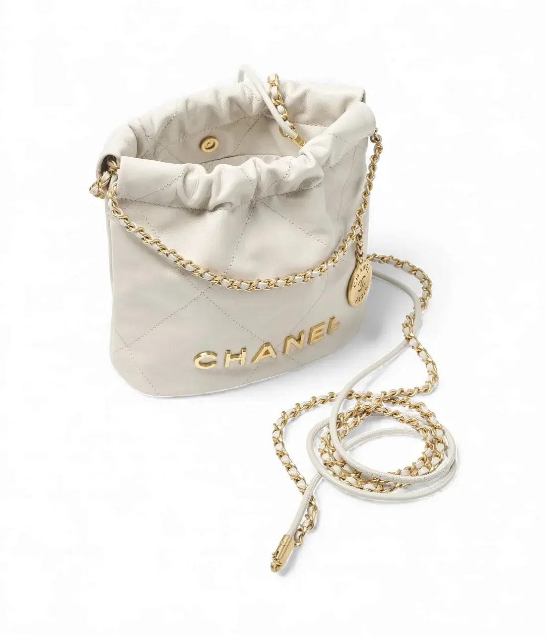 Chanel Мини-сумка 22 Gris - фото 3