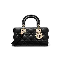 Dior Сумка Lady D-Joy маленького формата Black - фото 1