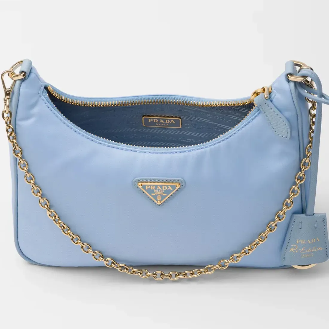 Prada Сумка Re-Edition 2005 из Re-Nylon Pale Blue - фото 5