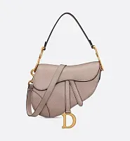 Dior Сумка Saddle с ремнем Warm Taupe - фото 1
