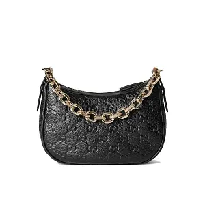Gucci Маленькая сумка на плечо GG Black - фото 1