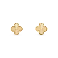 Van Cleef & Arpels Серьги Vintage Alhambra Yellow Gold - фото 1