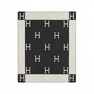 Hermès Плед Avalon Ecru / Gris Fonce - фото 1