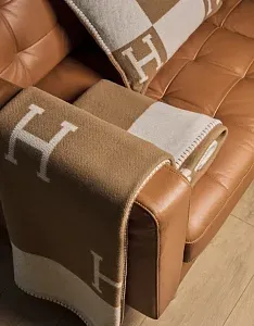 Hermès Плед Avalon Ecru / Camel - фото 2