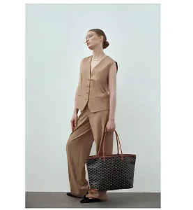 Goyard Сумка Artois MM Black and Tan - фото 2