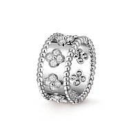 Van Cleef & Arpels Кольцо Perlee Clovers White Gold - фото 1