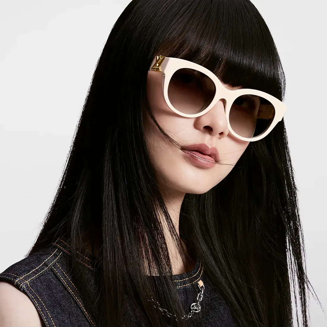 Louis Vuitton Солнцезащитные очки Twist Round Cream - фото 2