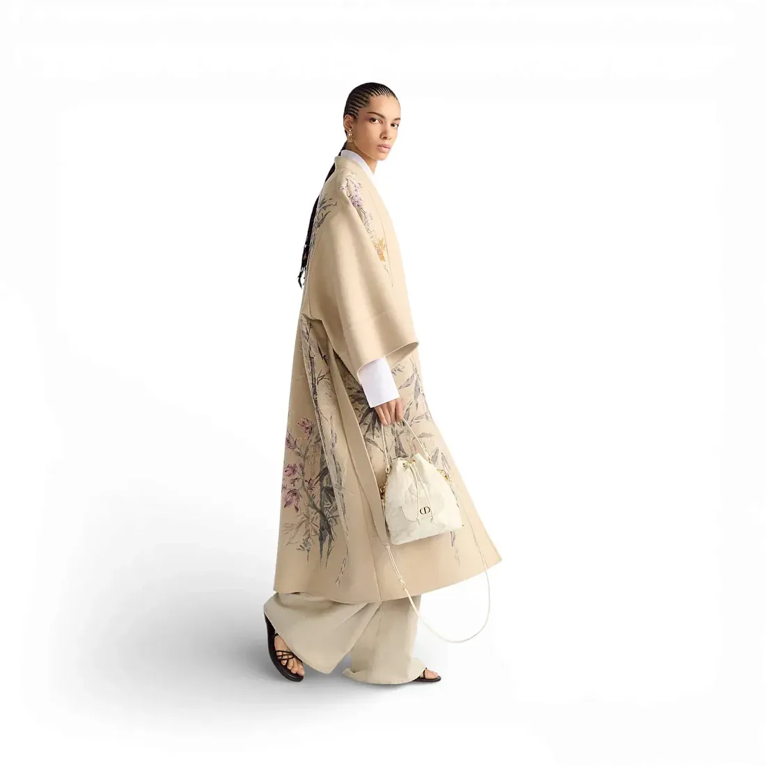 Dior Сумка Bucket Caro Small Latte - фото 2