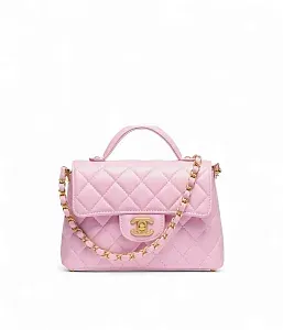 Chanel Маленькая сумка Flap с верхней ручкой White - фото 1