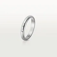 Cartier Обручальное кольцо C de 3 мм Platinum - фото 1