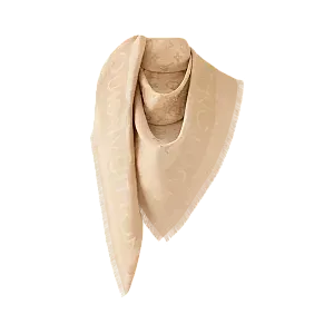 Louis Vuitton Шаль Lock And Go Denim Beige Sable - фото 1