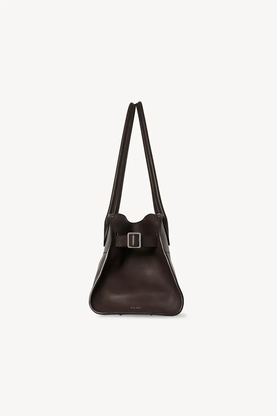 The Row Сумка Margaux Shoulder 12 из кожи Hippo Grey - фото 2