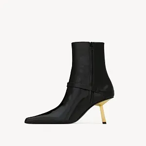 Saint Laurent Ботильоны LEE из полированной кожи - фото 4