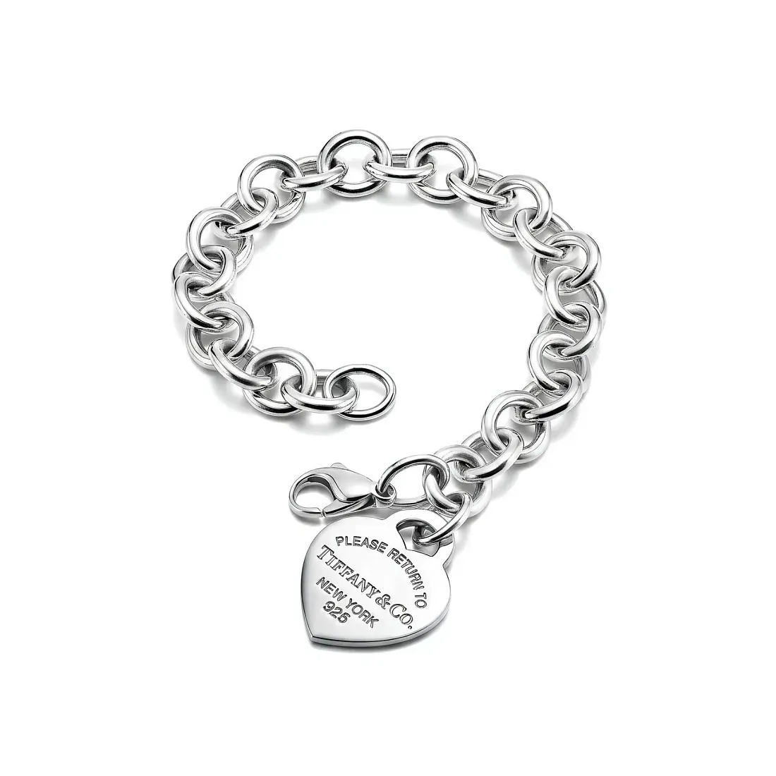 Tiffany & Co. Браслет 925 Sterling Silver Heart Charm Bracelet - фото 3