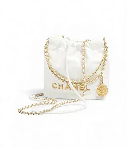 Chanel Мини-сумка 22 White - фото 2