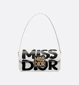 Dior Сумка с клапаном Miss White and Black - фото 1