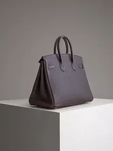 Hermès Сумка Birkin 25 Rouge Sellier Togo Palladium Hardware - фото 8