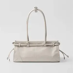 Prada Средняя кожаная сумка White - фото 5