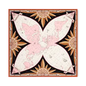 Louis Vuitton Платок-каре Map Black - фото 1