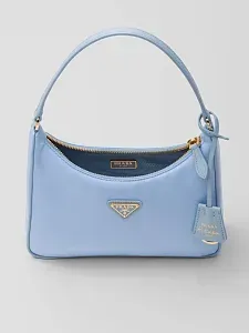 Prada Мини-сумка Re-Edition 2005 из Re-Nylon и сафьяновой кожи Pale Blue - фото 4