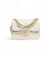 Chanel Мини-сумка Flap Light Grey - фото 1
