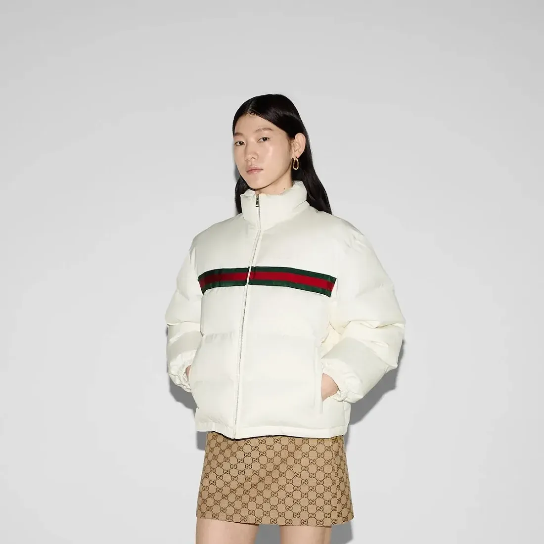Gucci Куртка-бомбер из полиэстерового твила - фото 2