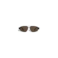 Celine Солнцезащитные очки Triomphe Metal 03 Men Black and Brown - фото 1