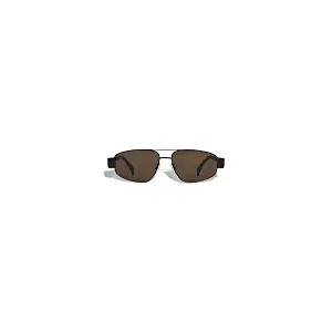 Celine Солнцезащитные очки Triomphe Metal 03 Men Black and Brown - фото 1