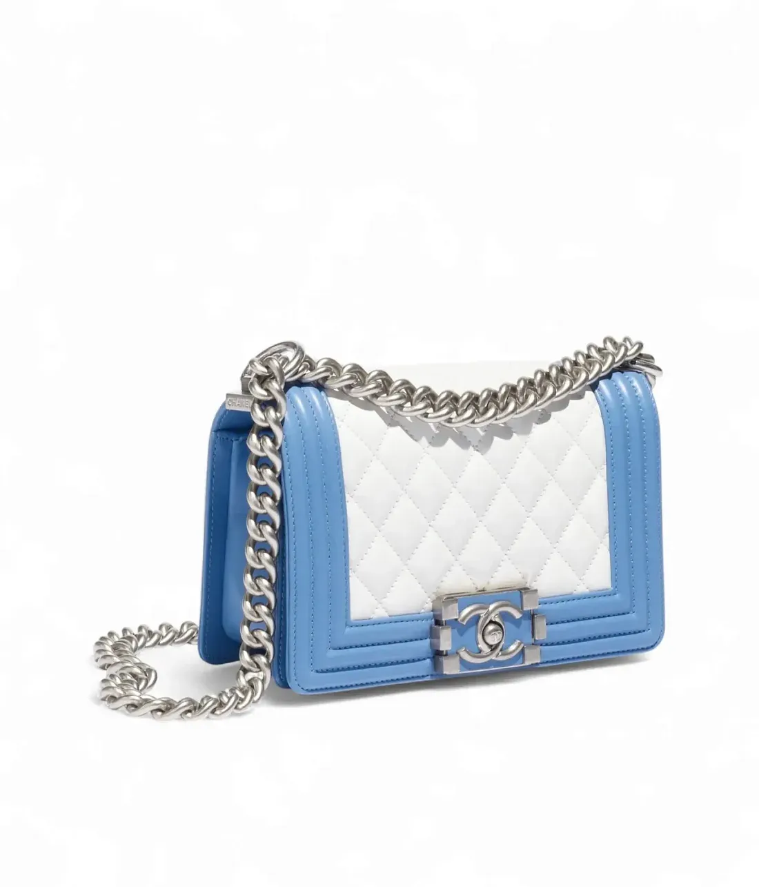 Chanel Сумка Boy White and Blue - фото 2