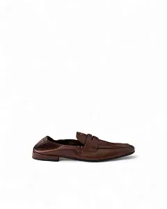 Prada Мокасины Shuffle из антикварной кожи Cognac - фото 3